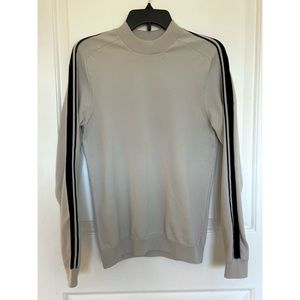 Lightweight Beige Striped Sweatshirt